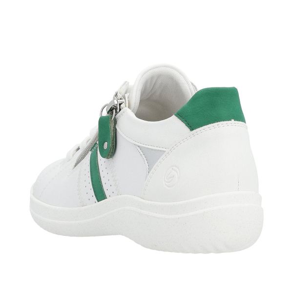 Remonte Women's shoes | Style D1E01 Athletic Lace-up with zip - Green | Free Delivery