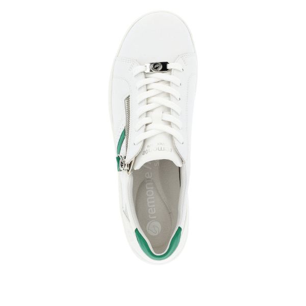 Remonte Women's shoes | Style D1E01 Athletic Lace-up with zip - Green | Free Delivery