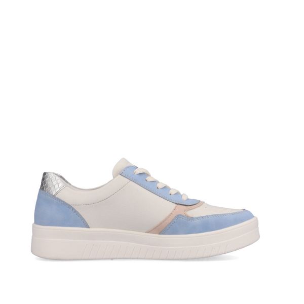 Remonte Women's shoes | Style D0J01 Athletic Lace-up with zip - Blue Combination | Free Delivery