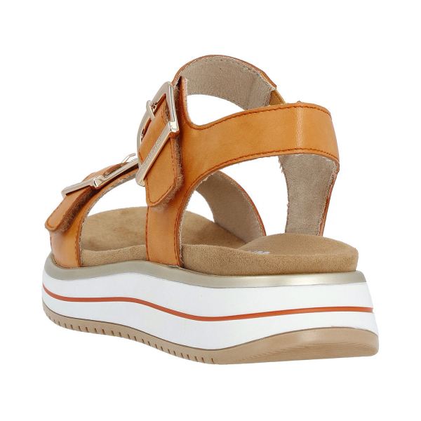 Remonte Women's sandals | Style D1J51 Casual Sandal - Orange | Free Delivery