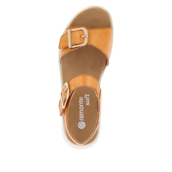 Remonte Women's sandals | Style D1J51 Casual Sandal - Orange | Free Delivery