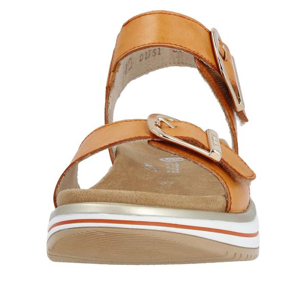 Remonte Women's sandals | Style D1J51 Casual Sandal - Orange | Free Delivery