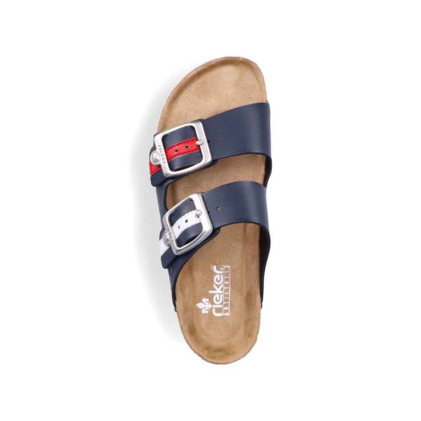 Rieker Women's sandals | Style 69550 Casual Mule - Blue | Free Delivery