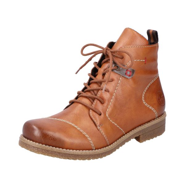Rieker Synthetic Material Women's short boots| 73501 Ankle Boots - Brown | Free Delivery