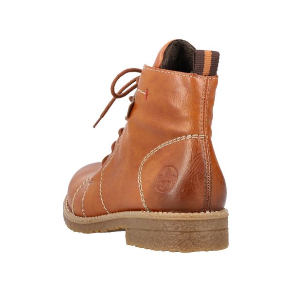 Rieker Synthetic Material Women's short boots| 73501 Ankle Boots - Brown | Free Delivery