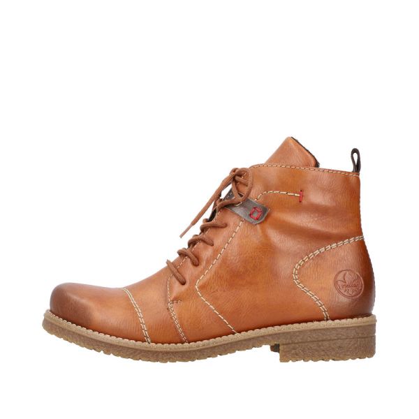 Rieker Synthetic Material Women's short boots| 73501 Ankle Boots - Brown | Free Delivery
