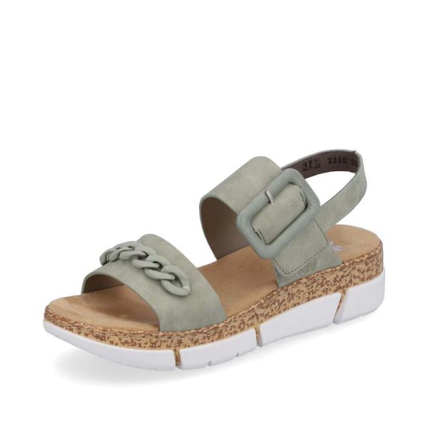 Rieker Women's sandals | Style V2350 Casual Sandal - Green | Free Delivery