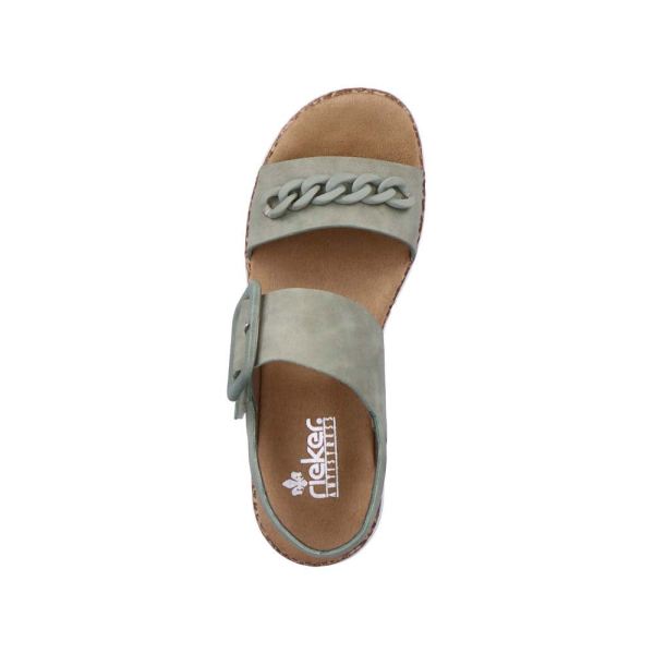 Rieker Women's sandals | Style V2350 Casual Sandal - Green | Free Delivery
