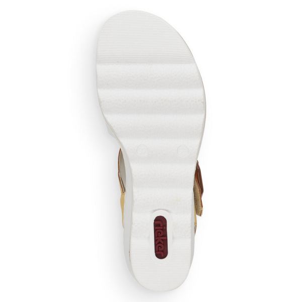 Rieker Women's sandals | Style 67476 Dress Sandal - Yellow Combination | Free Delivery
