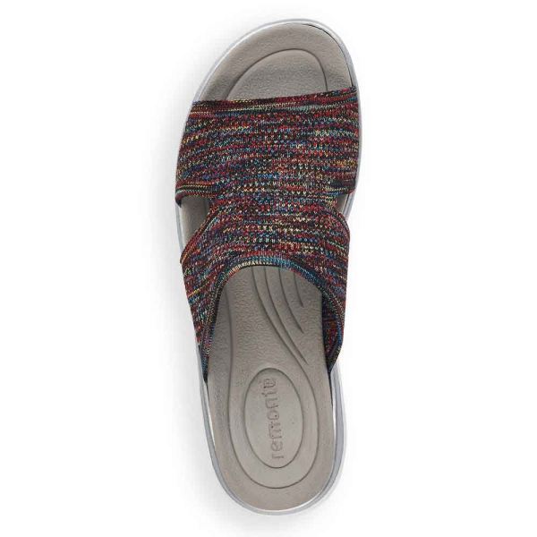 Remonte Women's sandals | Style D7750 Casual Mule - Black Combination | Free Delivery