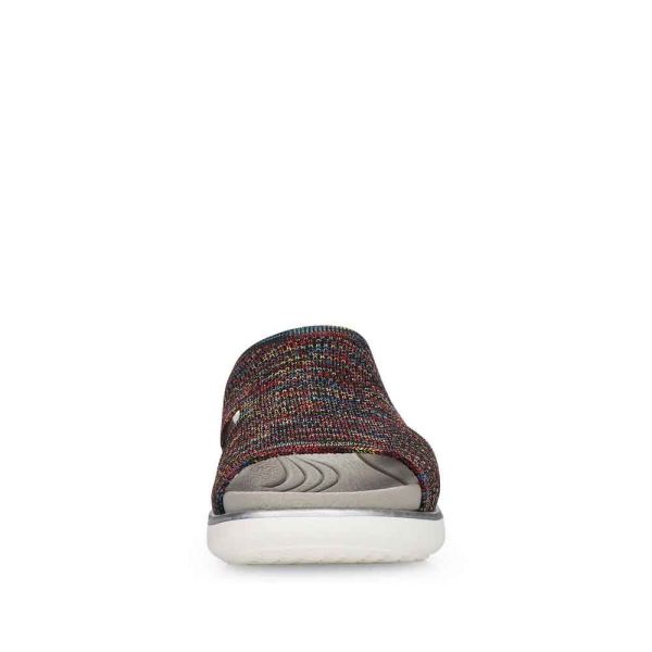 Remonte Women's sandals | Style D7750 Casual Mule - Black Combination | Free Delivery