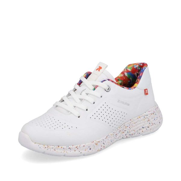 Rieker EVOLUTION Women's shoes | Style W0402 Athletic Lace-up - White | Free Delivery