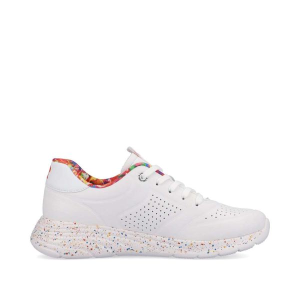 Rieker EVOLUTION Women's shoes | Style W0402 Athletic Lace-up - White | Free Delivery