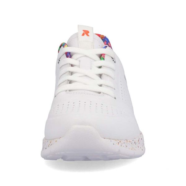 Rieker EVOLUTION Women's shoes | Style W0402 Athletic Lace-up - White | Free Delivery