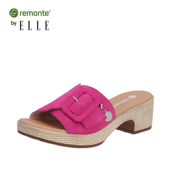 Remonte Women's sandals | Style D0N56 Dress Mule - Pink | Free Delivery