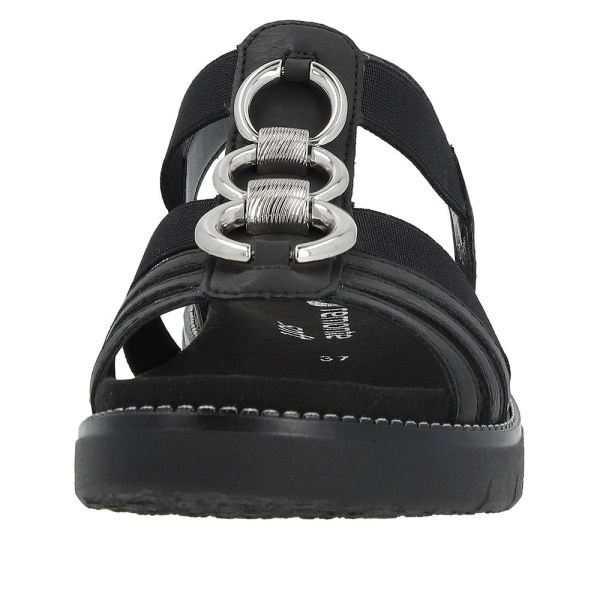 Remonte Women's sandals | Style D2073 Casual Sandal - Black | Free Delivery