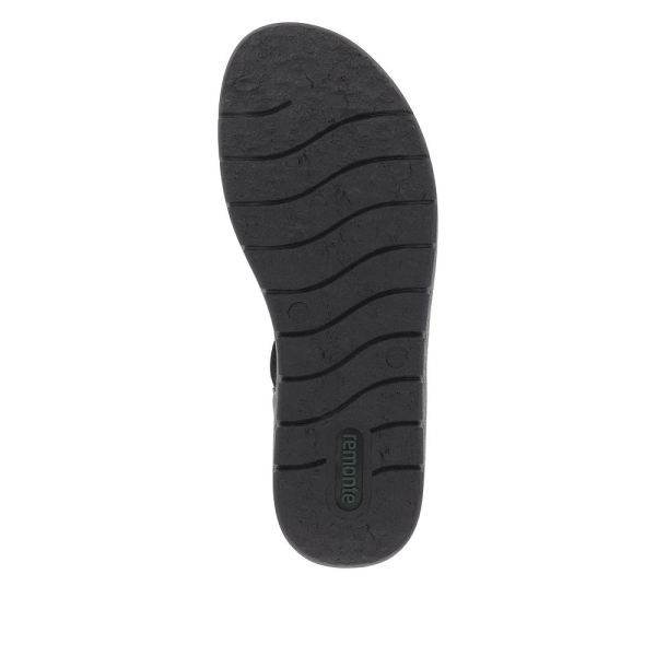 Remonte Women's sandals | Style D2073 Casual Sandal - Black | Free Delivery