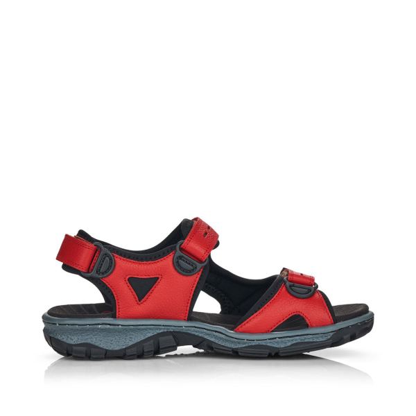 Rieker Women's sandals | Style 68872 Athletic Trekking - Red | Free Delivery