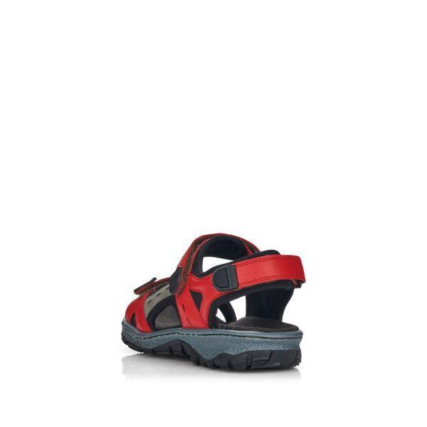 Rieker Women's sandals | Style 68872 Athletic Trekking - Red | Free Delivery