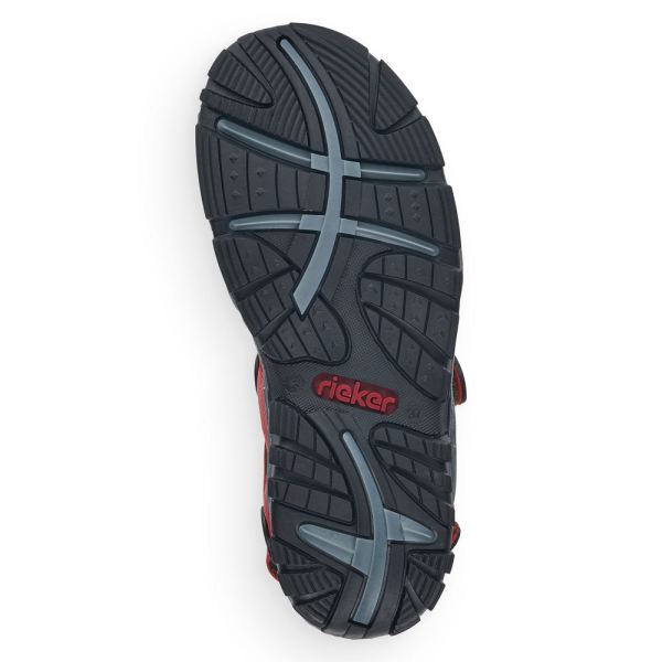 Rieker Women's sandals | Style 68872 Athletic Trekking - Red | Free Delivery