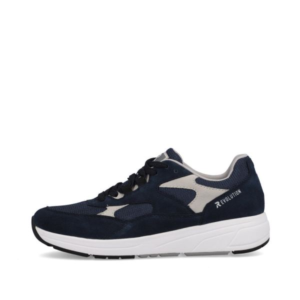 Rieker EVOLUTION Men's shoes | Style 07000 Athletic Lace-up - Blue | Free Delivery