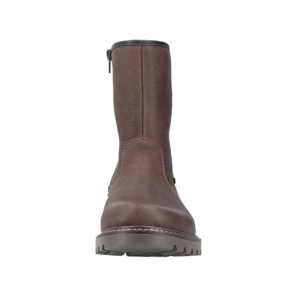 Rieker Leather Men's Boots | 39870-00 Ankle Boots Fiber Grip - Dark Brown | Free Delivery