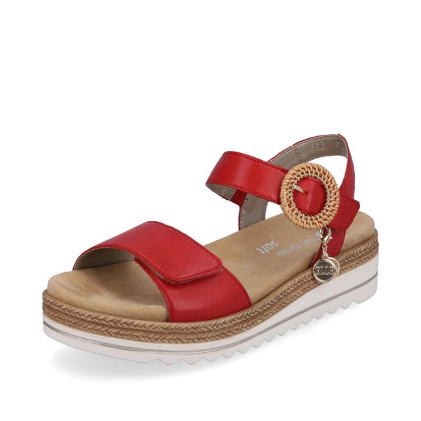 Remonte Women's sandals | Style D0Q52 Casual Sandal - Red | Free Delivery