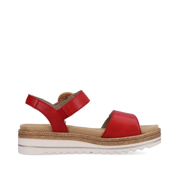 Remonte Women's sandals | Style D0Q52 Casual Sandal - Red | Free Delivery
