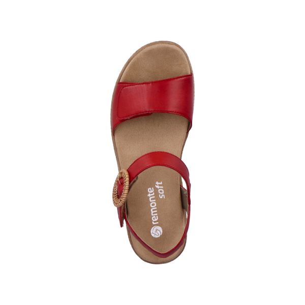 Remonte Women's sandals | Style D0Q52 Casual Sandal - Red | Free Delivery