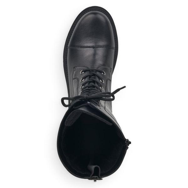 Rieker Leather Women's Mid height boots| Y3132 Mid-height Boots - Black | Free Delivery