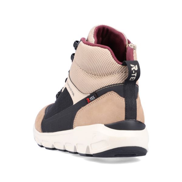 Rieker EVOLUTION Textile Women's Short Boots| 40460 Ankle Boots - Beige Combination | Free Delivery