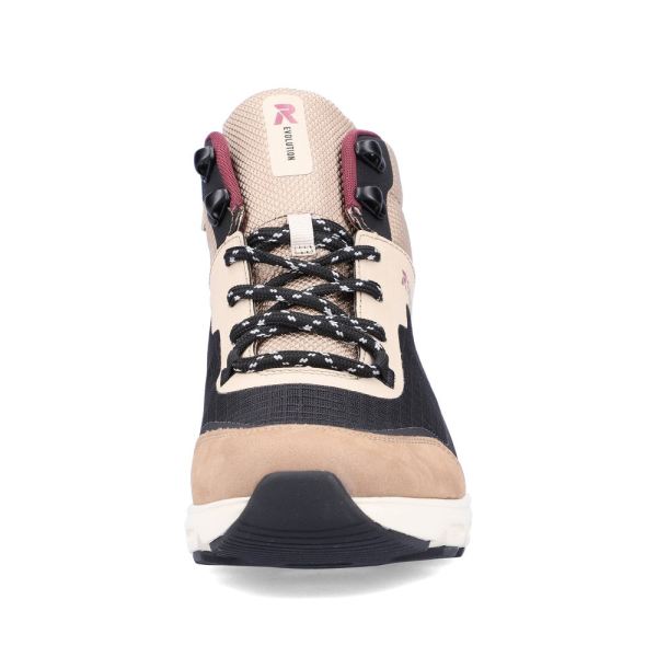 Rieker EVOLUTION Textile Women's Short Boots| 40460 Ankle Boots - Beige Combination | Free Delivery