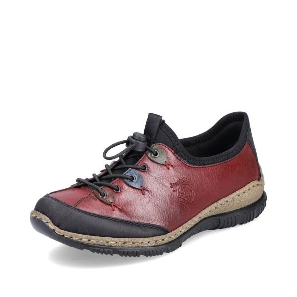 Rieker Synthetic Material Women's shoes| N3271-68 - Red Combination | Free Delivery