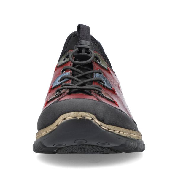 Rieker Synthetic Material Women's shoes| N3271-68 - Red Combination | Free Delivery