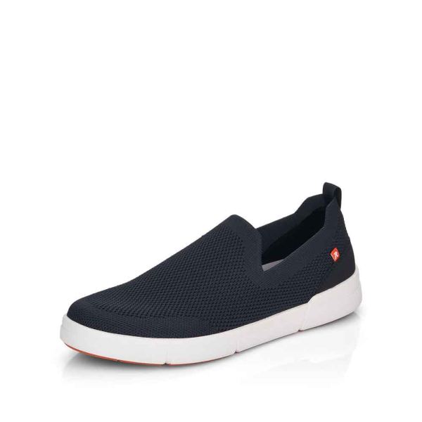 Rieker EVOLUTION Men's shoes | Style 07106 Athletic Slip-on - Blue | Free Delivery