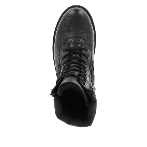 Remonte Leather Women's Mid Height Boots| D0U71 Mid-height BootsFlip Grip - Black | Free Delivery