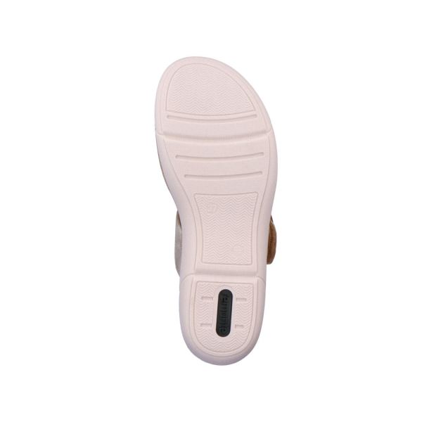Remonte Women's sandals | Style R6858 Casual Mule - Beige Combination | Free Delivery