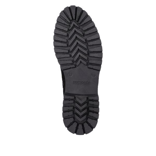 Remonte Suede Leather Women's Mid Height Boots| D1B73 Mid-height Boots - Black | Free Delivery