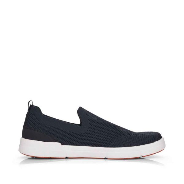 Rieker EVOLUTION Men's shoes | Style 07106 Athletic Slip-on - Blue | Free Delivery