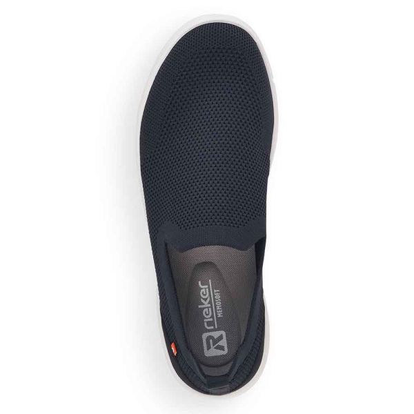 Rieker EVOLUTION Men's shoes | Style 07106 Athletic Slip-on - Blue | Free Delivery