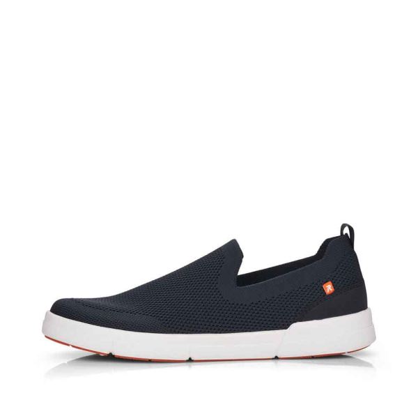 Rieker EVOLUTION Men's shoes | Style 07106 Athletic Slip-on - Blue | Free Delivery