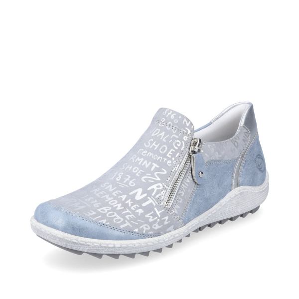 Remonte Women's shoes | Style R1428 Casual Zipper - Blue Combination | Free Delivery