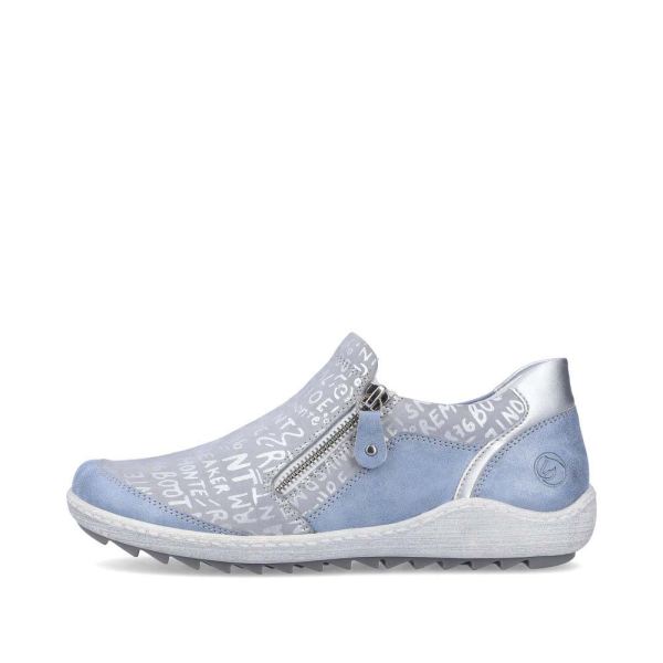 Remonte Women's shoes | Style R1428 Casual Zipper - Blue Combination | Free Delivery