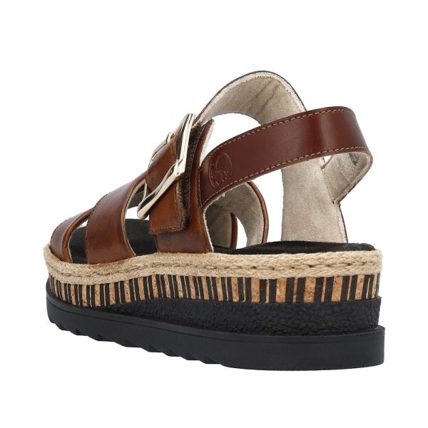 Rieker Women's sandals | Style V7951 Casual Sandal - Brown | Free Delivery