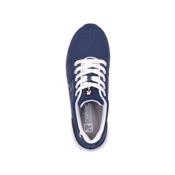 Rieker EVOLUTION Women's shoes | Style 40108 Athletic Lace-up - Blue | Free Delivery