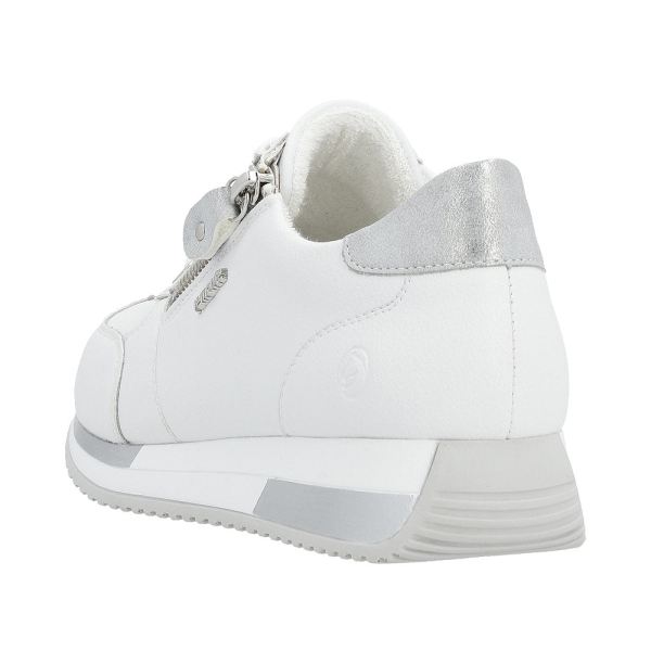 Remonte Women's shoes | Style D0H11 Athletic Lace-up with zip - White | Free Delivery