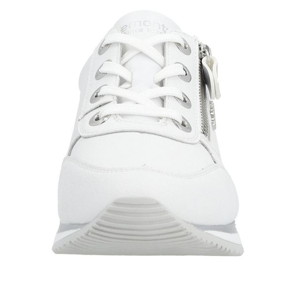 Remonte Women's shoes | Style D0H11 Athletic Lace-up with zip - White | Free Delivery