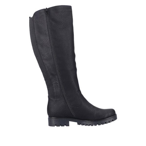 Rieker Synthetic Material Women's' Tall Boots| 78554 Tall Boots - Black | Free Delivery