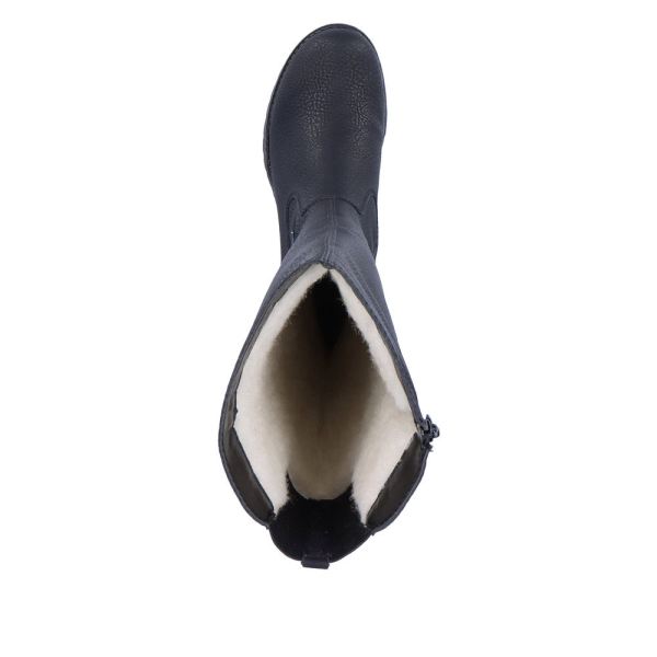Rieker Synthetic Material Women's' Tall Boots| 78554 Tall Boots - Black | Free Delivery
