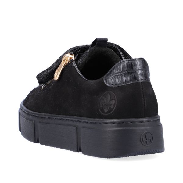 Rieker Women's shoes | Style N5932 Athletic Lace-up with zip - Black | Free Delivery